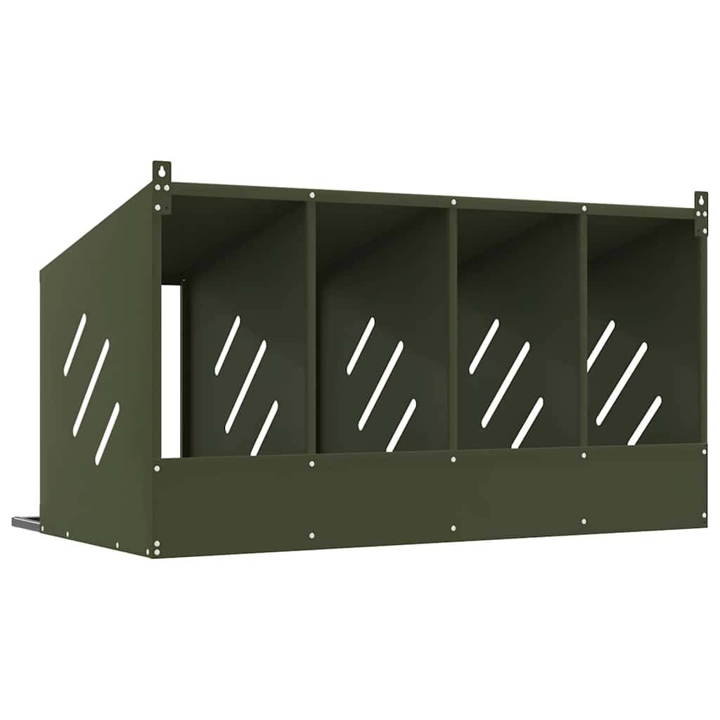 Pondoir à Poules 4 Compartiments en Métal Nichoir de Ponte pour Poulailler – ComfortXL Outdoor Living - Image 7