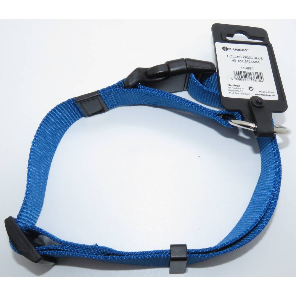 Collier Ziggi bleu 45 -65 cm. 25 mm taille L pour chien. - Imagen 1