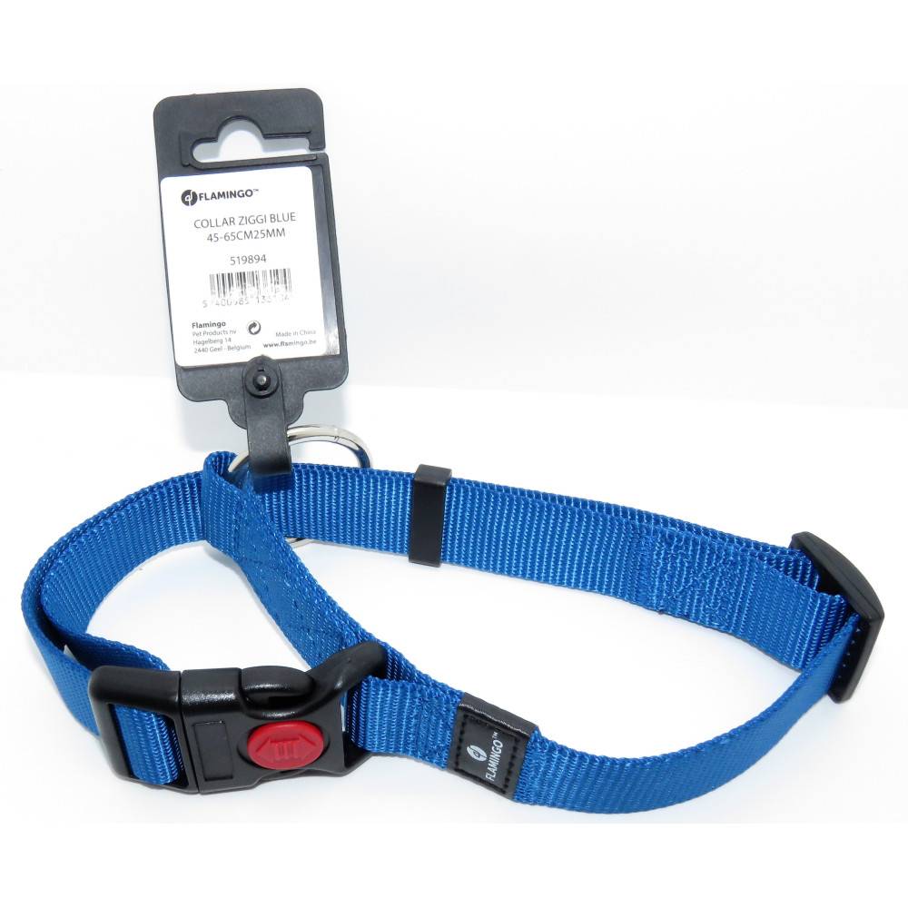 Collier Ziggi bleu 45 -65 cm. 25 mm taille L pour chien. - Imagen 2