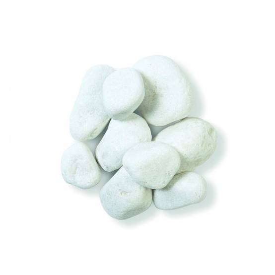 Galet blanc marbre carrare 30/60 mm - Sac 25 kg - Blanc - Jardinex - Imagen 1