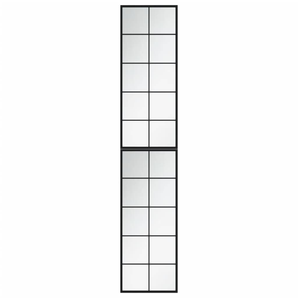 Maison Chic - 2pcs Miroirs muraux - Miroirs décoratifs noir 100x40 cm métal - Image 1