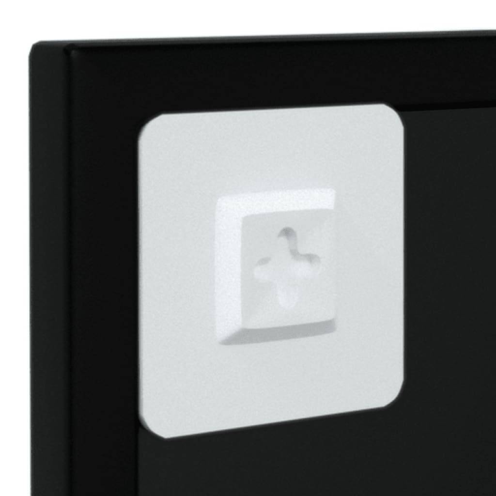 Maison Chic - 2pcs Miroirs muraux - Miroirs décoratifs noir 100x40 cm métal - Image 5