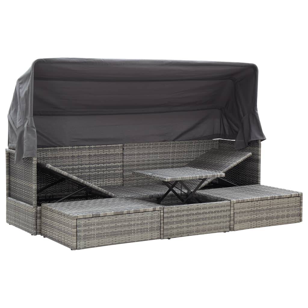 Prolenta Premium - Store banne  Vyndis Gris  200 X 60 X 124 cm  - P87209G - Image 3