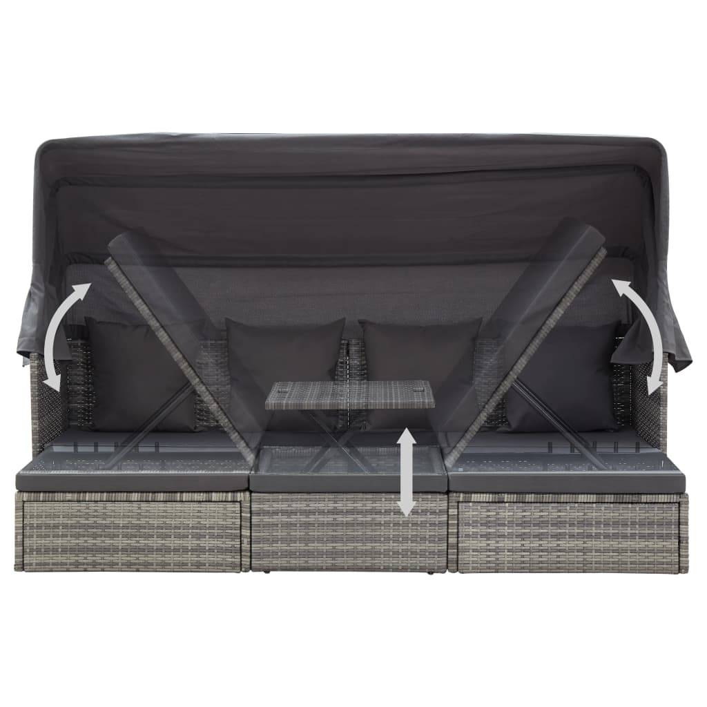 Prolenta Premium - Store banne Vyndis Gris 200 X 60 X 124 cm - P87209G - Image 6