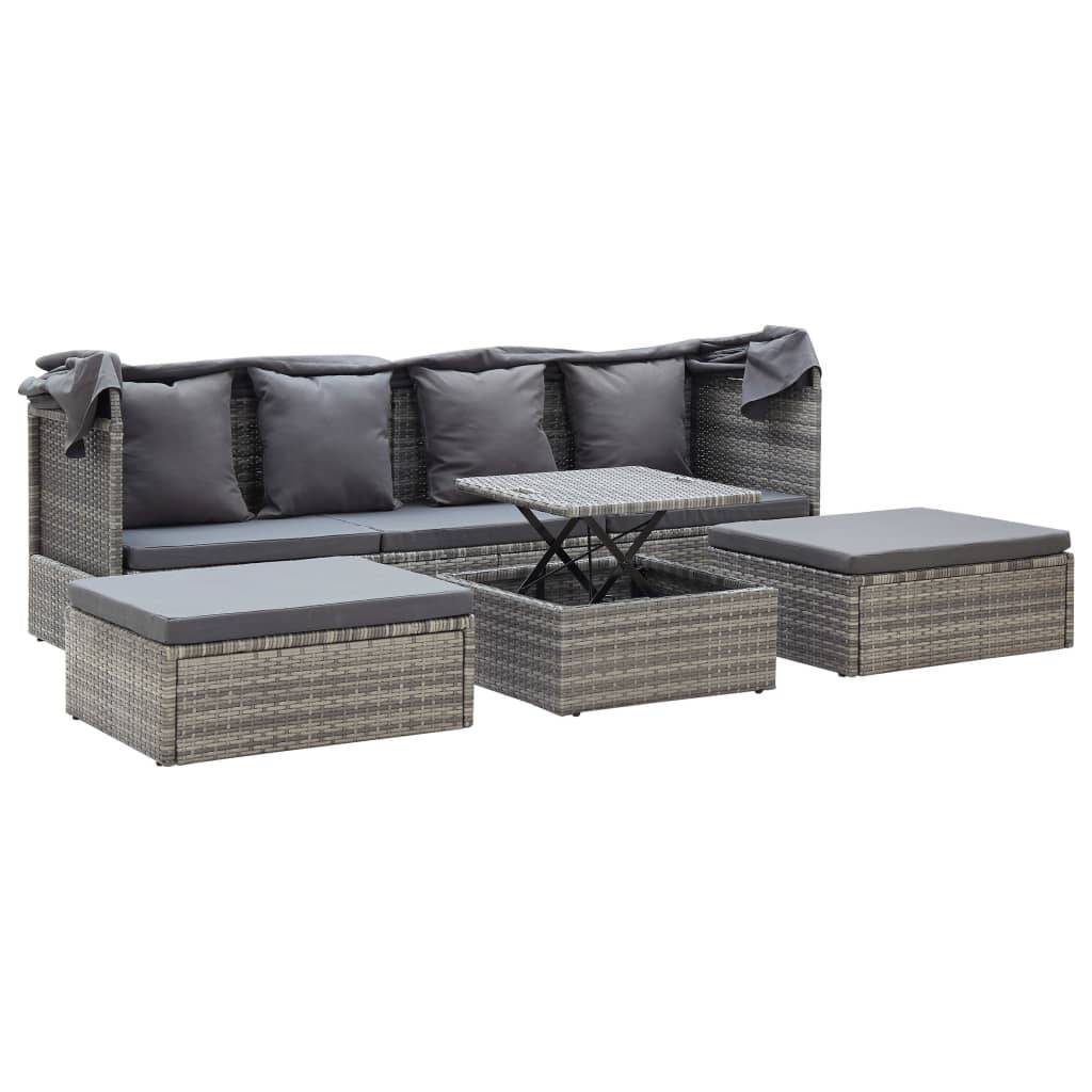 Prolenta Premium - Store banne  Vyndis Gris  200 X 60 X 124 cm  - P87209G - Image 5