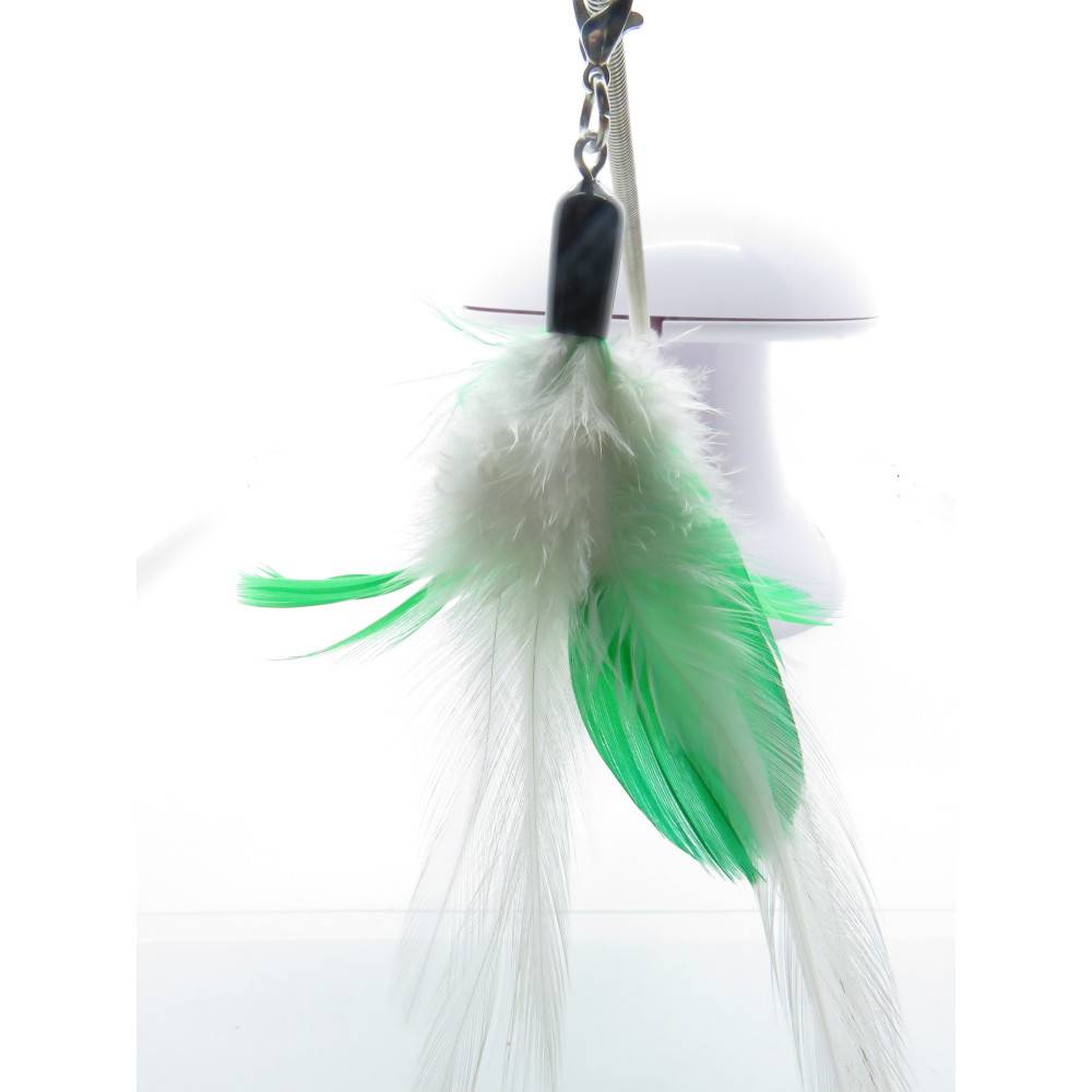 jeux 2 en 1 avec plume et pointeur lumineux pour chat. - Image 6
