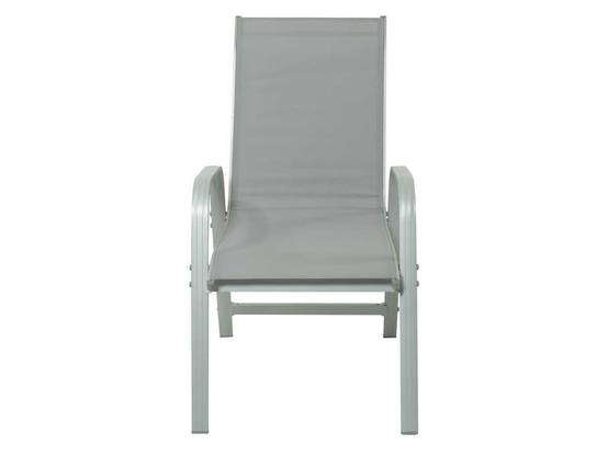 Habitat Et Jardin - Fauteuil Jardin Alu/textilène "porto" - Phoenix - Gris Clair - Lot De 2 -habitat Et Jardin - Image 3