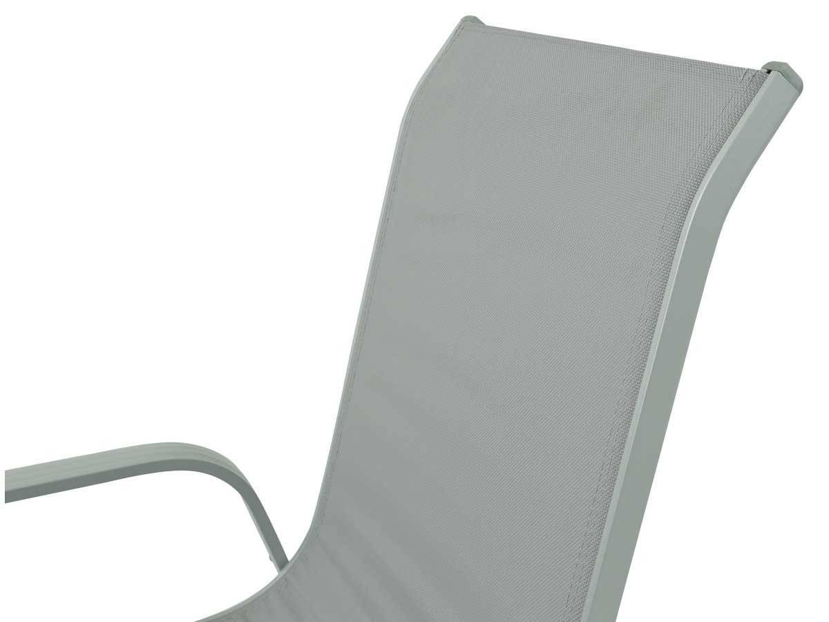 Habitat Et Jardin - Fauteuil Jardin Alu/textilène "porto" - Phoenix - Gris Clair - Lot De 2 -habitat Et Jardin - Imagen 4