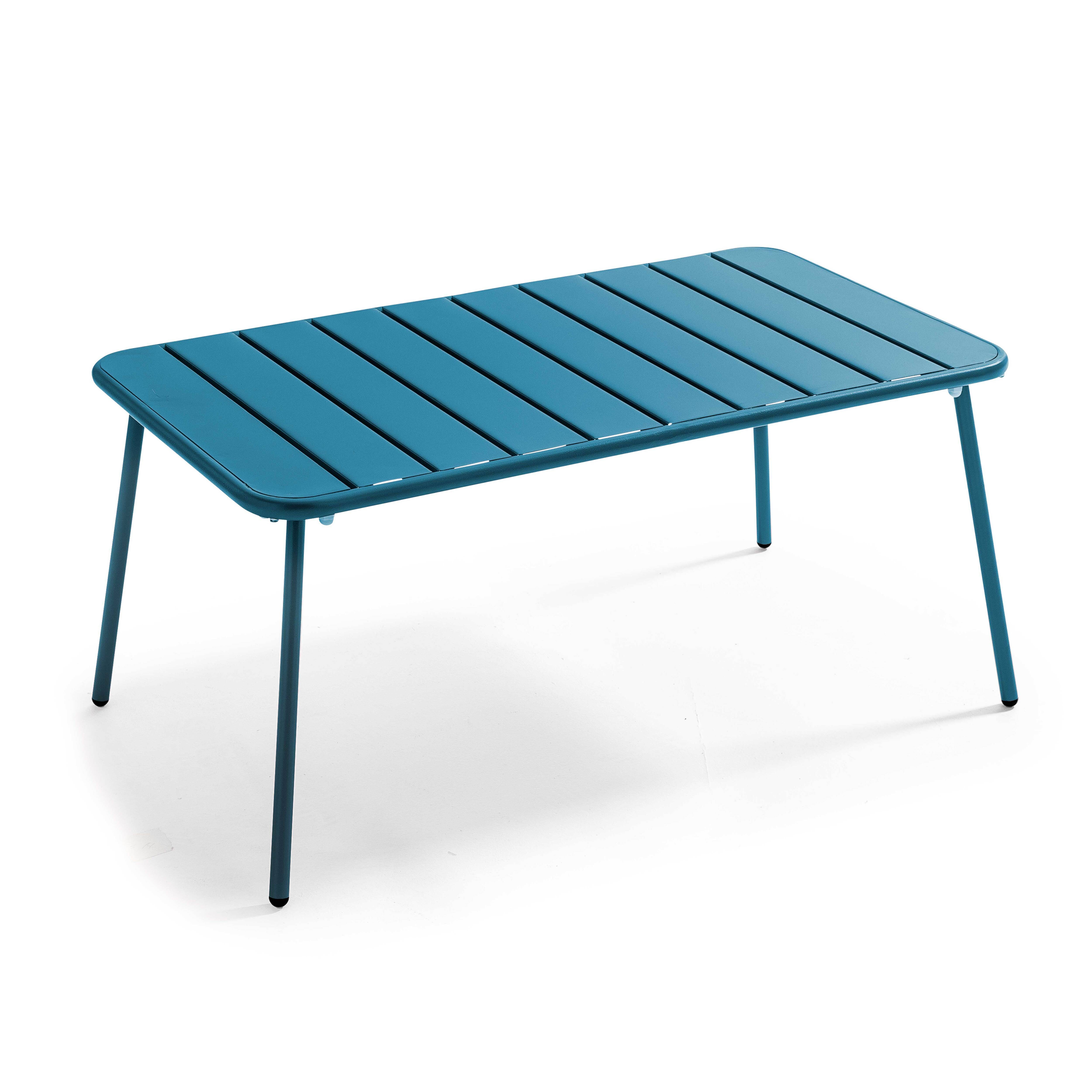 Oviala - Table basse de jardin acier bleu pacific Palavas - Oviala - Imagen 3