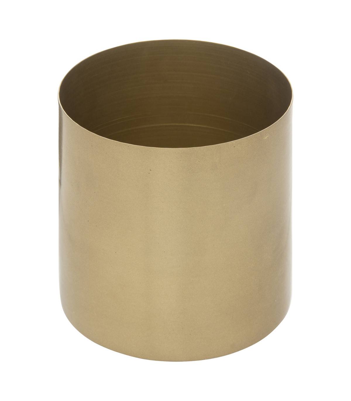 Lot de 3 Cache-pots en métal doré D 14 D 12 et D 10  cm - Imagen 6