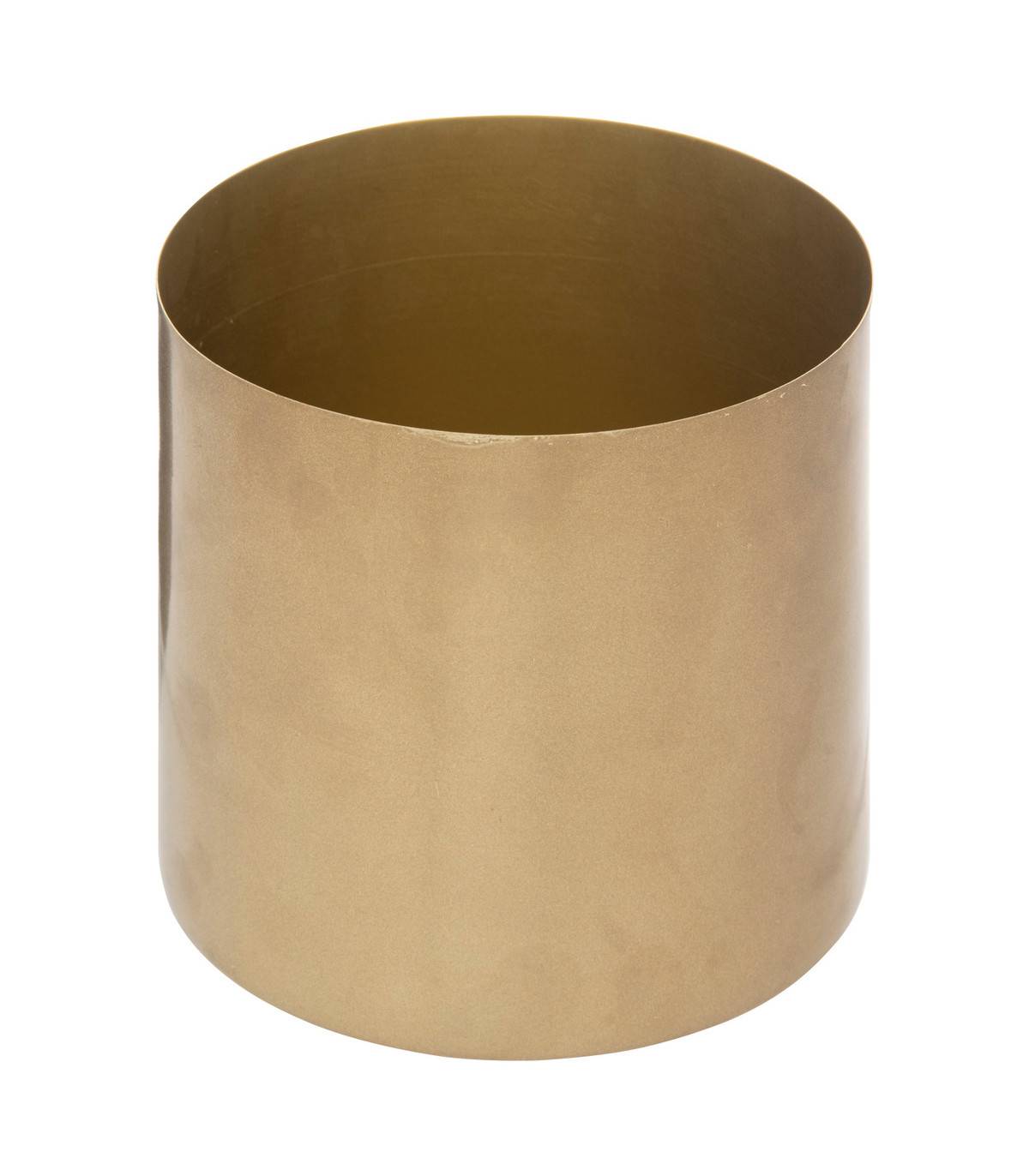 Lot de 3 Cache-pots en métal doré D 14 D 12 et D 10  cm - Imagen 3