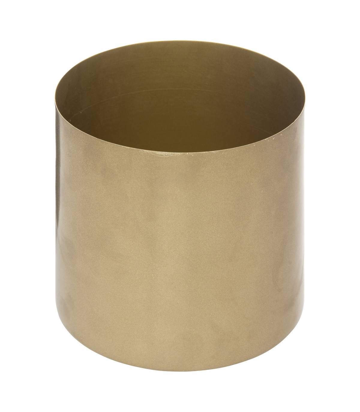 Lot de 3 Cache-pots en métal doré D 14 D 12 et D 10  cm - Imagen 5