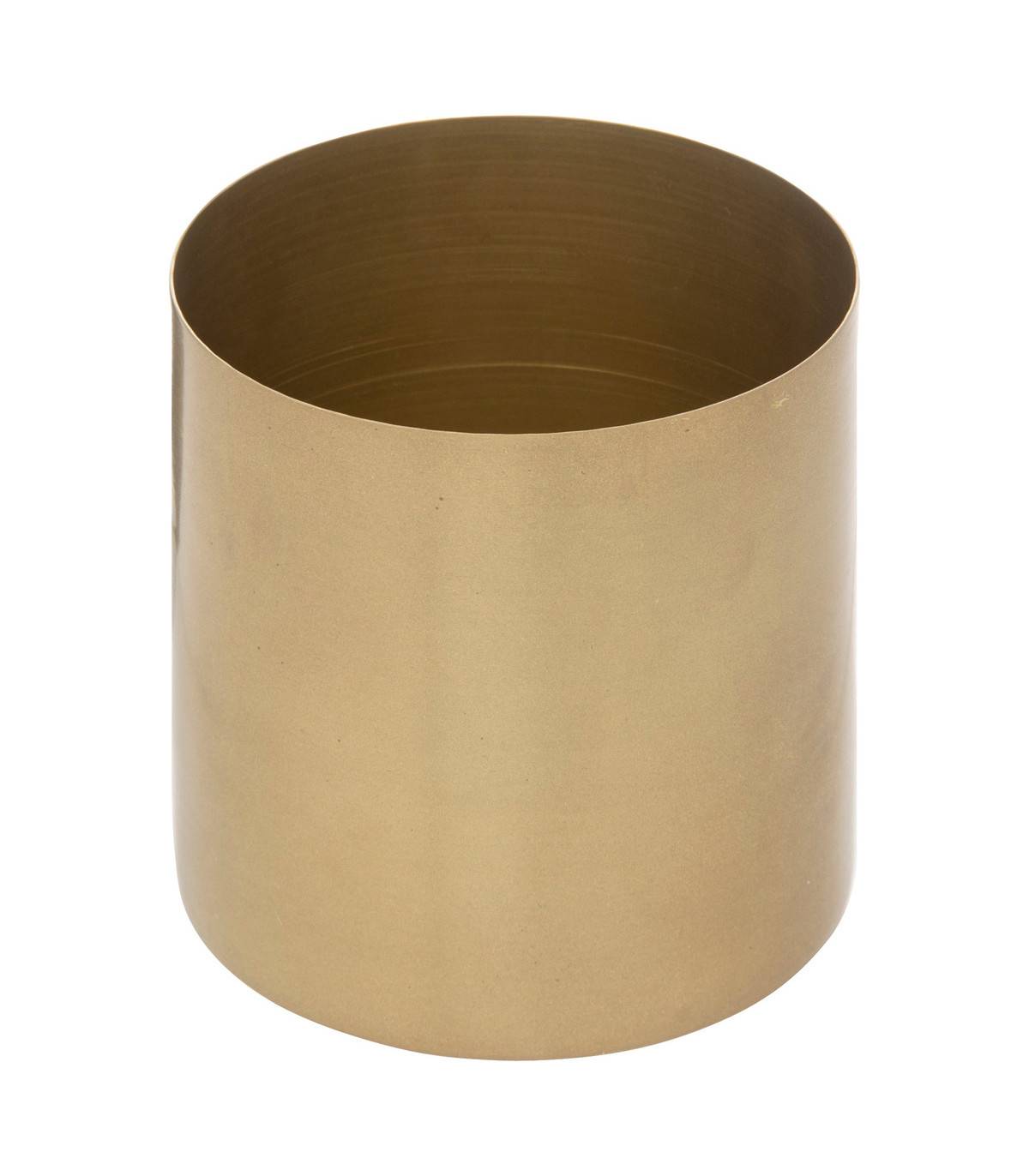 Lot de 3 Cache-pots en métal doré D 14 D 12 et D 10  cm - Imagen 4