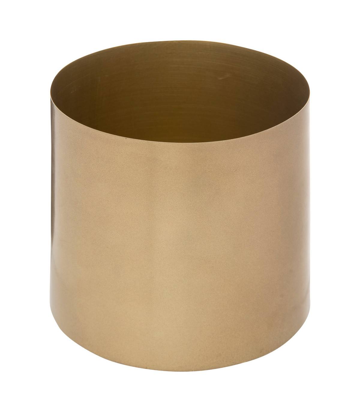 Lot de 3 Cache-pots en métal doré D 14 D 12 et D 10  cm - Imagen 2