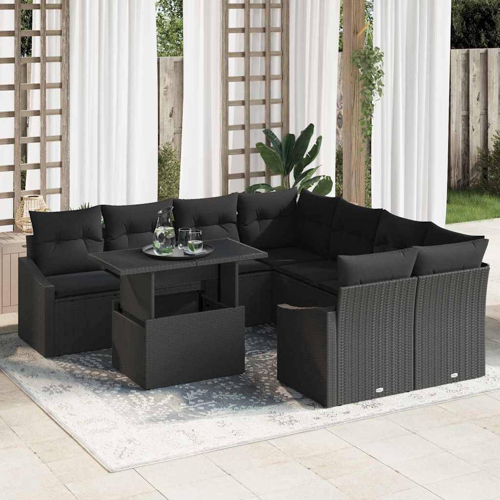 ComfortXL - Salon de Jardin Noir Chic 9 Pièces avec Fauteuils et Canapés pour Soirées Élégantes en Extérieur – ComfortXL Outdoor Living