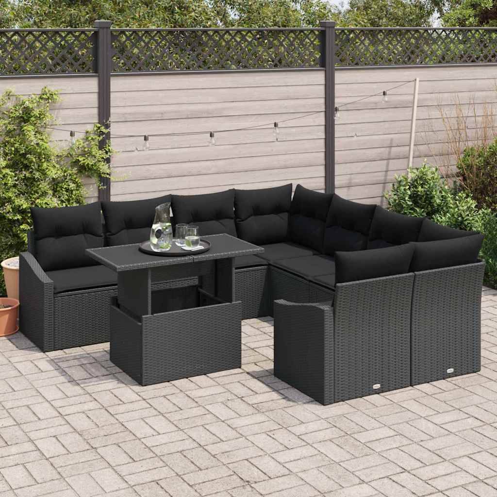 ComfortXL - Salon de Jardin Noir Chic 9 Pièces avec Fauteuils et Canapés pour Soirées Élégantes en Extérieur – ComfortXL Outdoor Living - Image 3