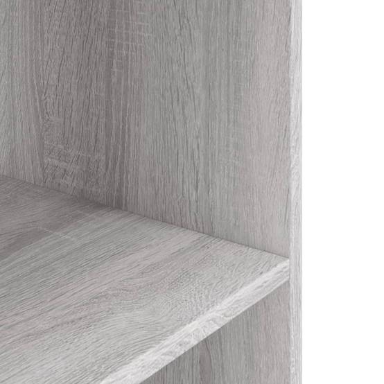 Meuble Aquarium Compact Bois avec Étagère Ouverte pour Bureau Sonoma Gris - ComfortXL Outdoor Living - Image 6