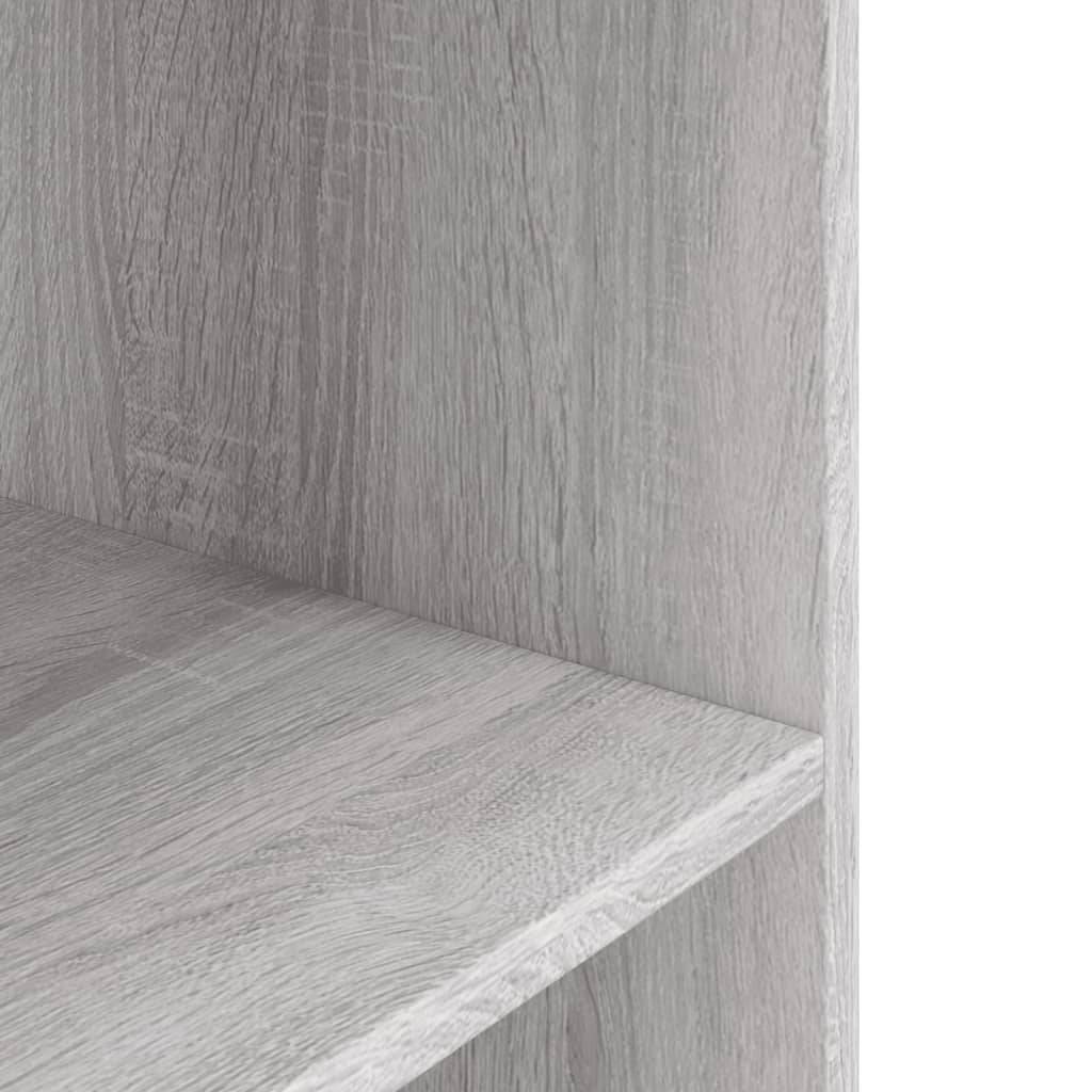 Meuble Aquarium Compact Bois avec Étagère Ouverte pour Bureau Sonoma Gris - ComfortXL Outdoor Living - Image 6
