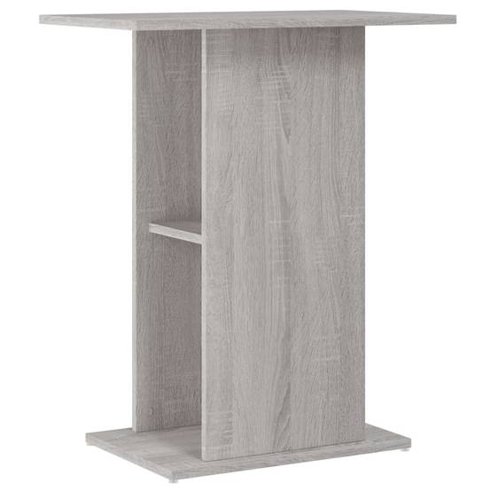 Meuble Aquarium Compact Bois avec Étagère Ouverte pour Bureau Sonoma Gris - ComfortXL Outdoor Living - Image 2