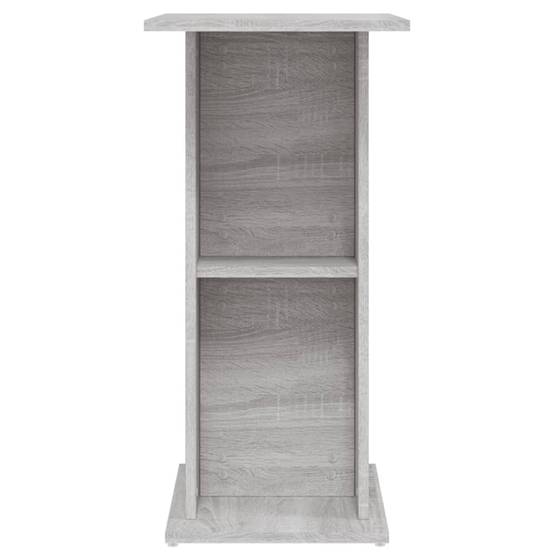 Meuble Aquarium Compact Bois avec Étagère Ouverte pour Bureau Sonoma Gris - ComfortXL Outdoor Living - Image 5