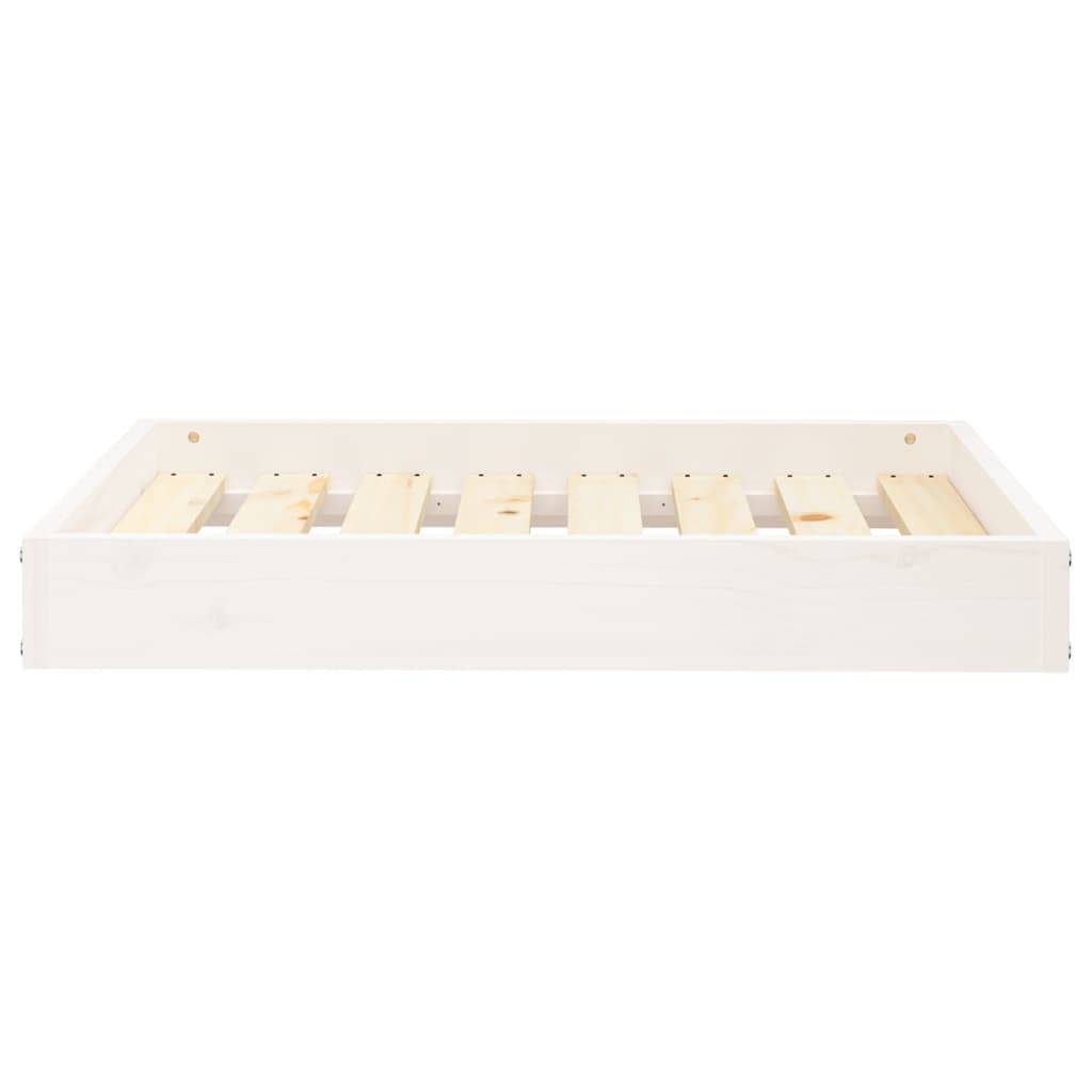 Vidaxl - Lit pour chien Blanc 71,5x54x9 cm Bois de pin solide vidaXL 820857 - Imagen 4