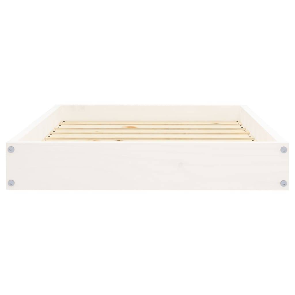 Vidaxl - Lit pour chien Blanc 71,5x54x9 cm Bois de pin solide vidaXL 820857 - Imagen 5