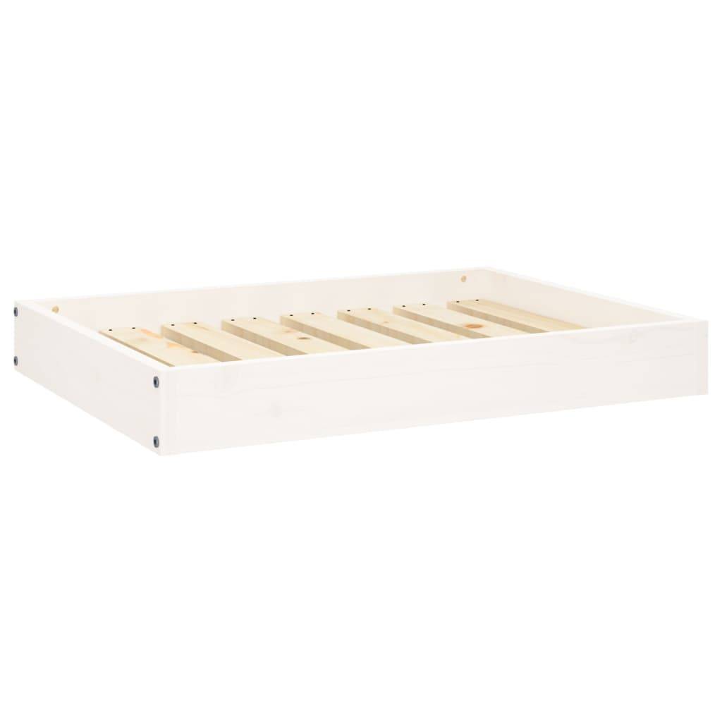 Vidaxl - Lit pour chien Blanc 71,5x54x9 cm Bois de pin solide vidaXL 820857 - Imagen 2