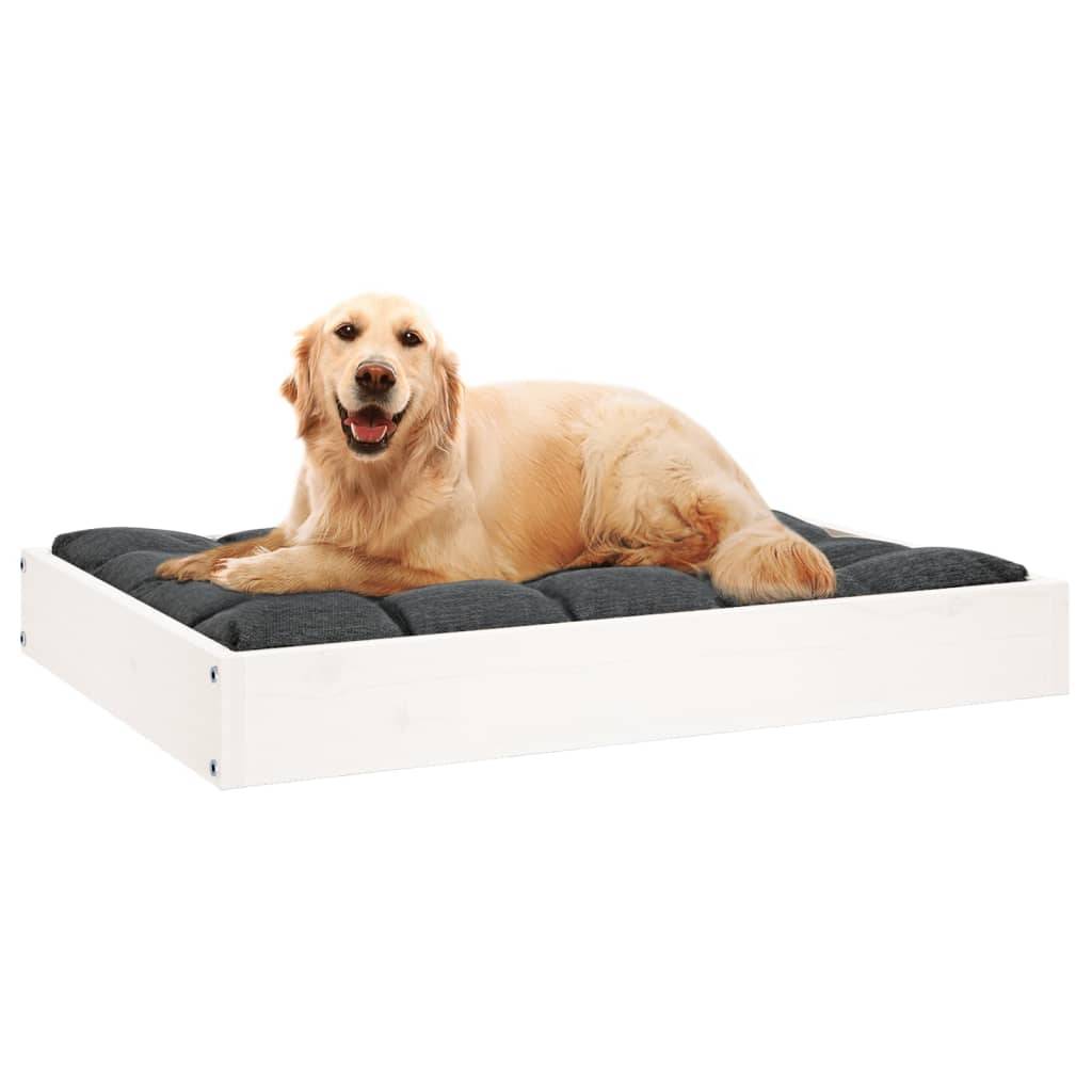Vidaxl - Lit pour chien Blanc 71,5x54x9 cm Bois de pin solide vidaXL 820857 - Imagen 6