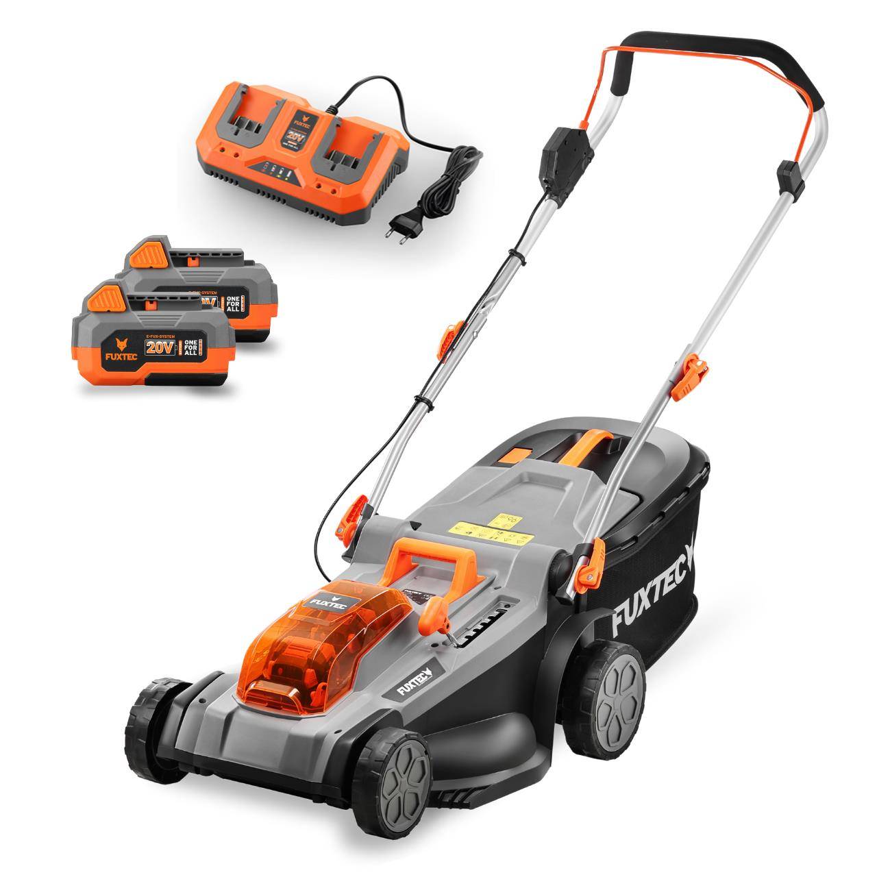 FUXTEC - Tondeuse gazon sans fil 40 V coupe 37 cm avec 2 batteries 4 Ah et bac 40 L – Fuxtec - Image 1