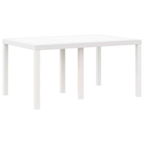 5 pcs Salon De Jardin - Mobilier D'extérieur Blanc Rattan Polt - Image 4