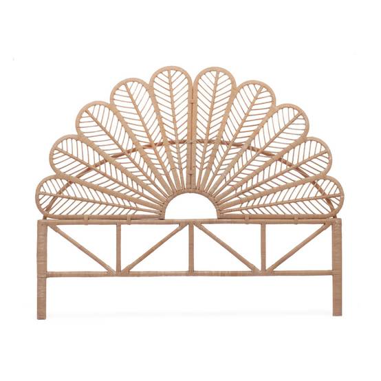 Tête de lit en rotin naturel L 140 x P6 x H115cm | sweeek - Image 5
