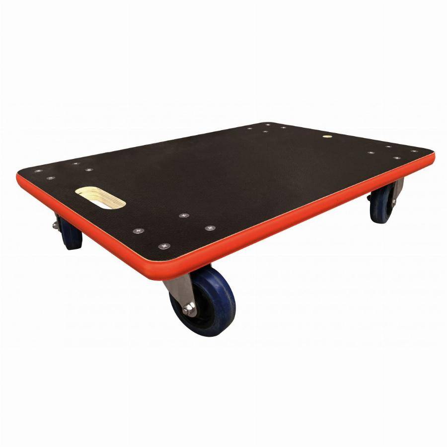 Plateau 450 kg STOCKMAN Epaisseur 27 mm - Roue caoutchouc - 700x500 mm 450 kg - PB31L