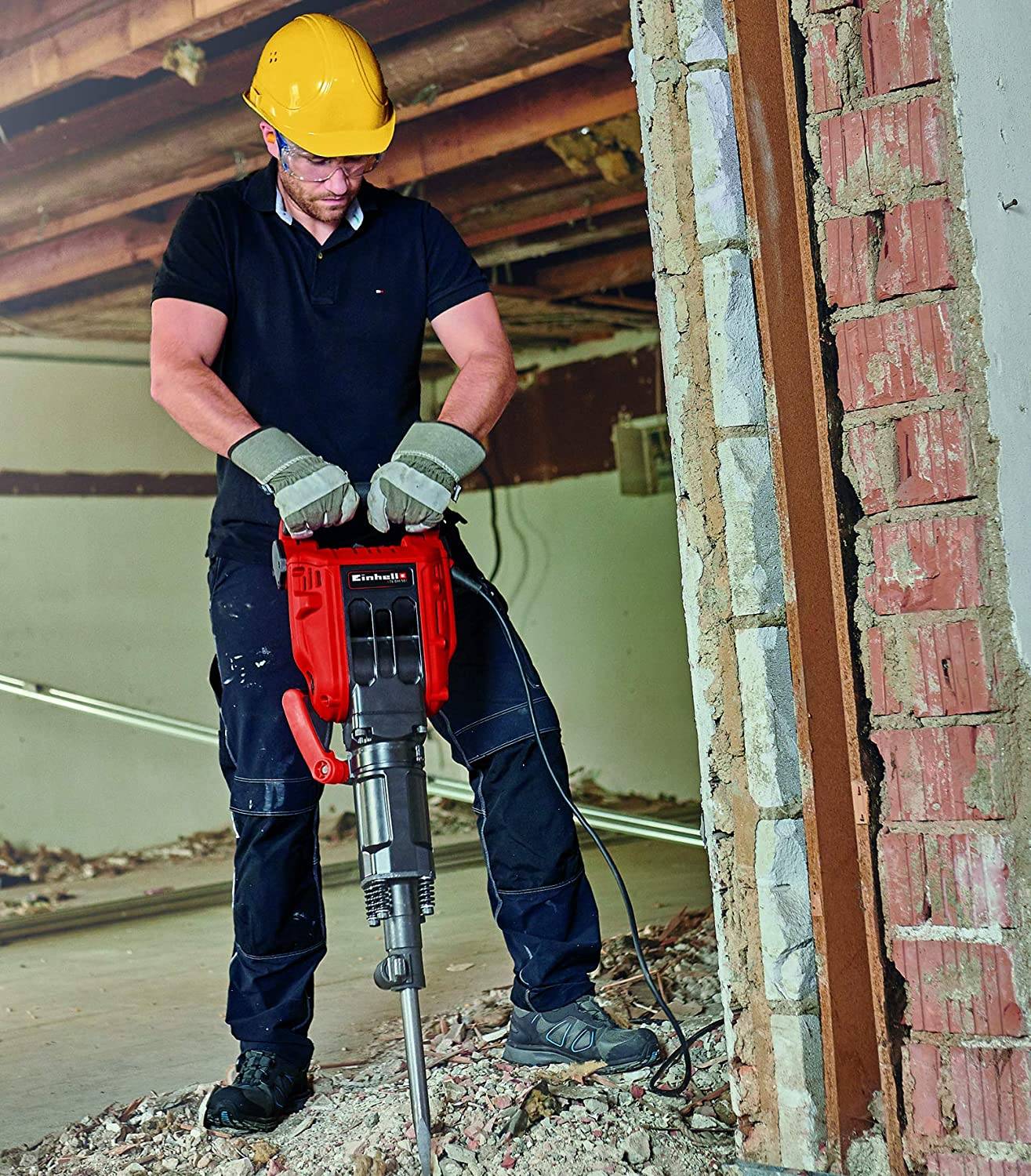 Einhell TE-DH 32 1500W Einhell Marteau Démolisseur TE-DH 32 1500W - 32J Force Frappe - SDS-Max - Anti-vibration Marteau Perforateur Anti-vibration