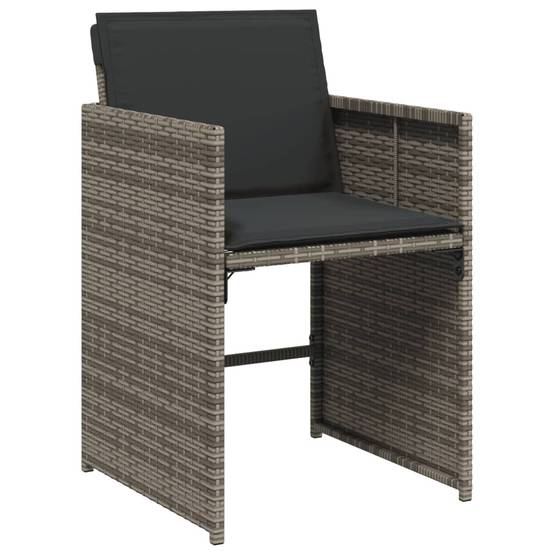 Vidaxl - Ensemble à manger de jardin 5 pcs coussins gris résine tressée vidaXL 3211076 - Image 6