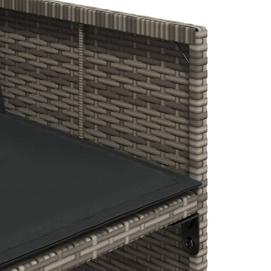 Vidaxl - Ensemble à manger de jardin 5 pcs coussins gris résine tressée vidaXL 3211076 - Image 5