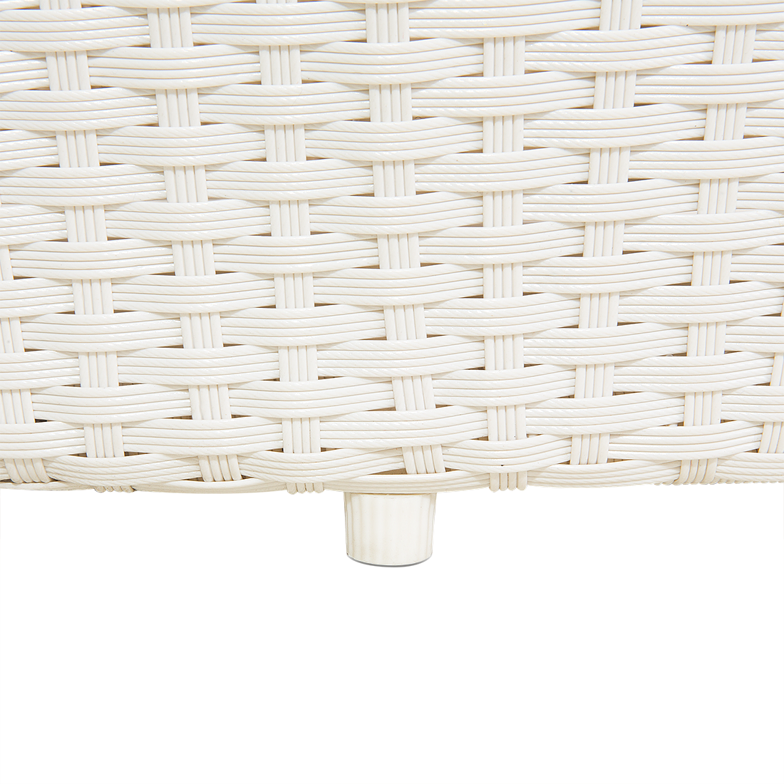 Beliani - Chaise longue de jardin Polyrotin Blanc SYLT - Beliani - Imagen 7