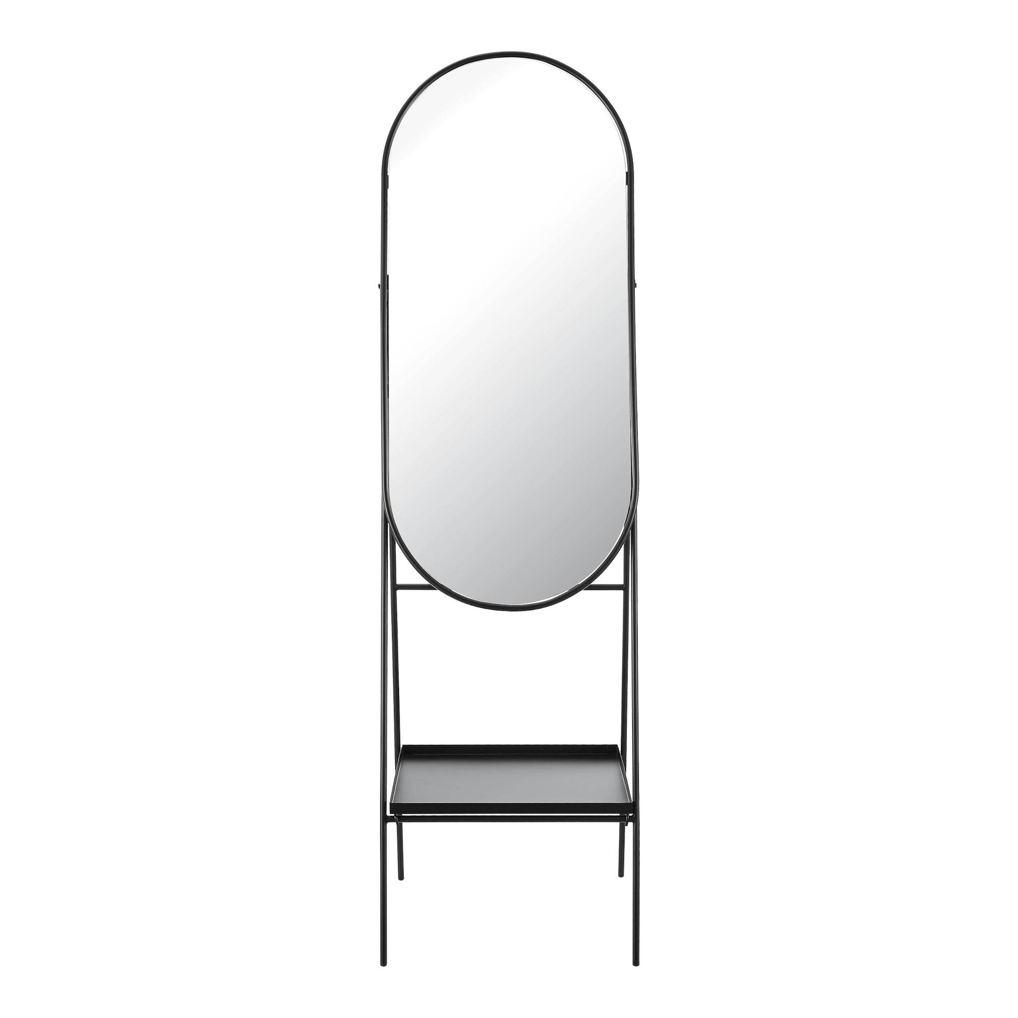 Helloshop26 - Miroir sur pied 160 x 46 x 50 cm noir - Imagen 4