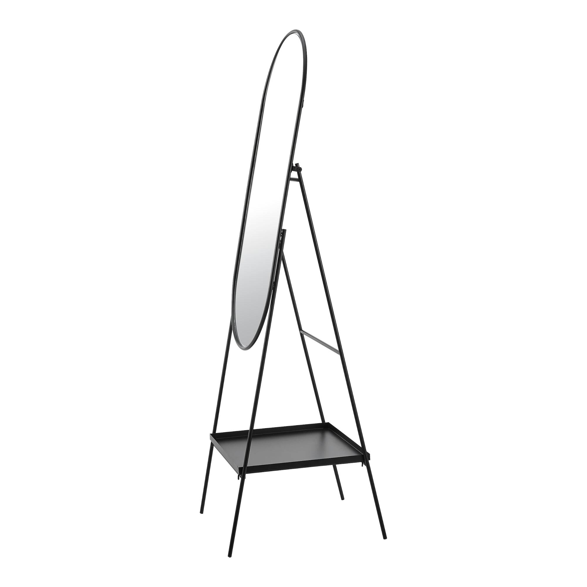 Helloshop26 - Miroir sur pied 160 x 46 x 50 cm noir - Imagen 5
