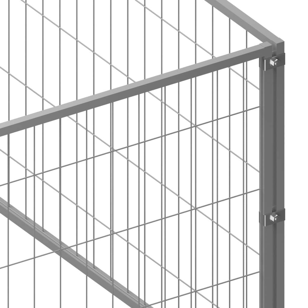 Vidaxl - Chenil Argenté 45 m² Acier vidaXL 3082167 - Imagen 4