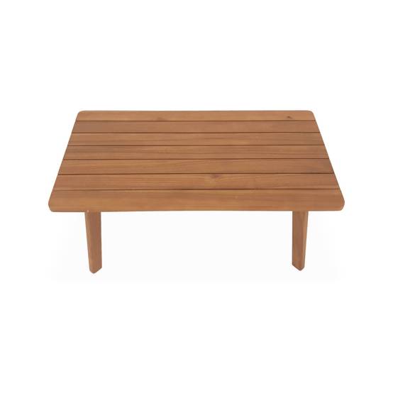 sweeek - Salon de jardin. Bohémia. cannage carré. canapé 2 places. 2 fauteuils. 1 table basse 117x64x74 cm | sweeek - Image 7