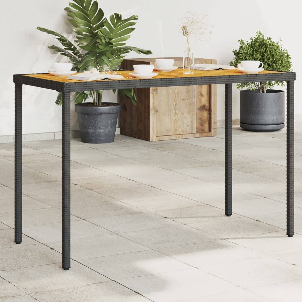 PANGIVO - Table de jardin bois d'acacia noir 115 x 54 x 74 cm - PANGIVO - Image 1