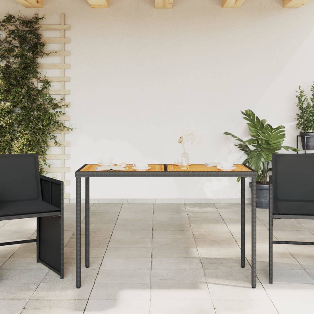 PANGIVO - Table de jardin bois d'acacia noir 115 x 54 x 74 cm - PANGIVO - Image 3