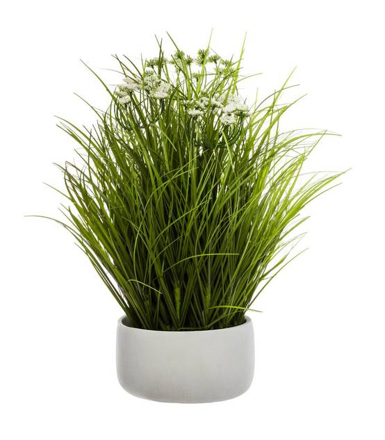 Plante artificielle Herbes Folles dans un pot H 50 cm - Image 1