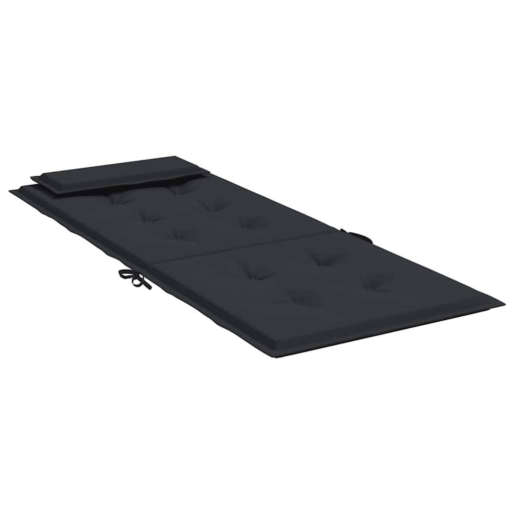 ComfortXL - Lot de 6 Coussins pour Chaise de Jardin Dossier Haut Tissu Oxford Imperméable Salon de Jardin Noir 120x50cm – ComfortXL Outdoor Living - Image 6