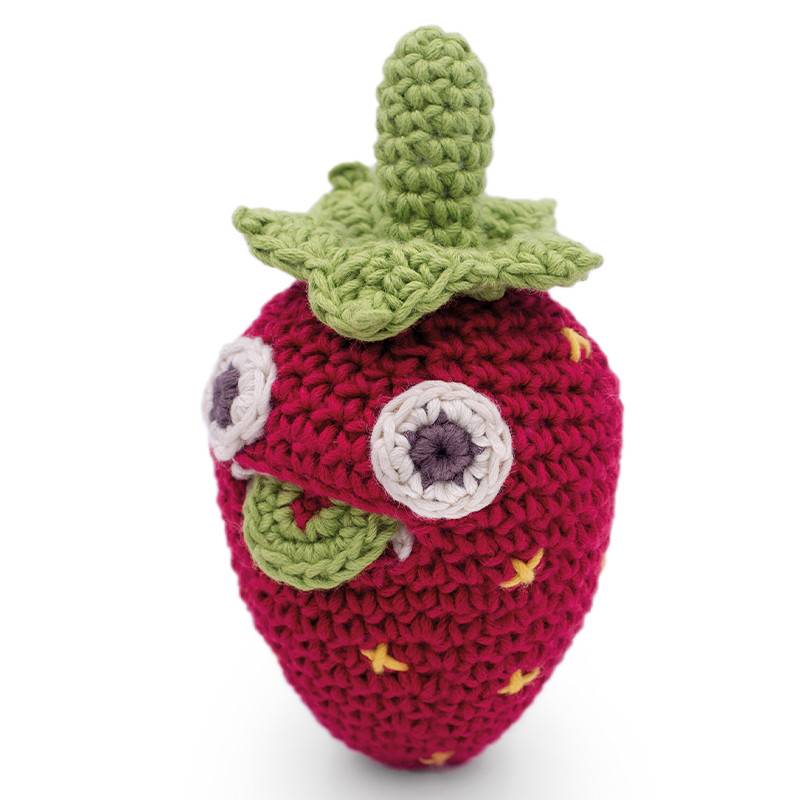 Myum - Hochet Fraise Fait-mains Coton Bio - Myum - Imagen 2