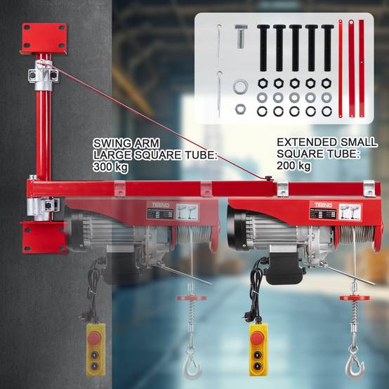 Treuil Electrique et Bras de support de palan électrique,Chevre de Levage 220v 1200W - Image 5