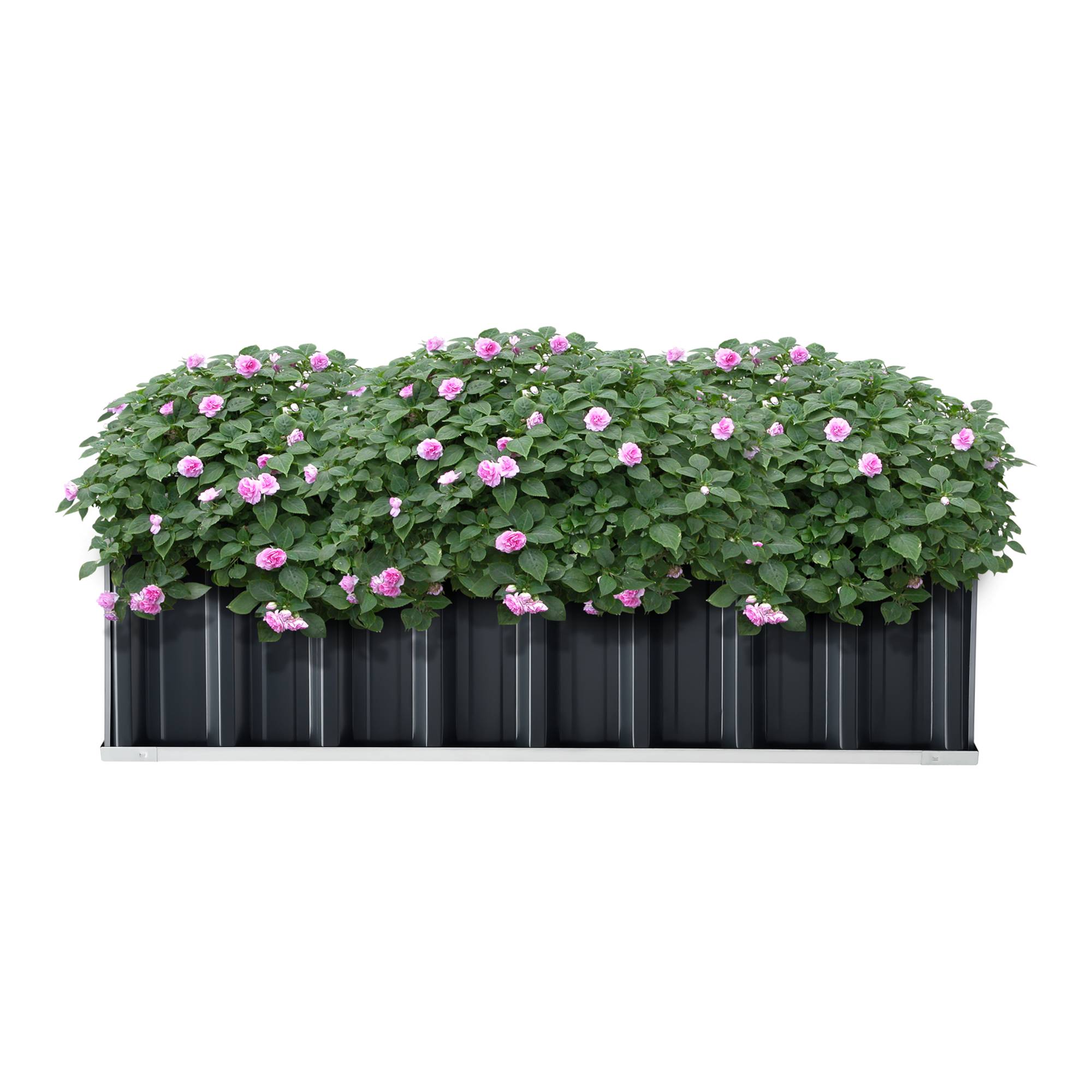 Jardinière Zevenaar rectangulaire acier galvanisé 118 x 90 x 30 cm anthracite [en.casa] - Imagen 1
