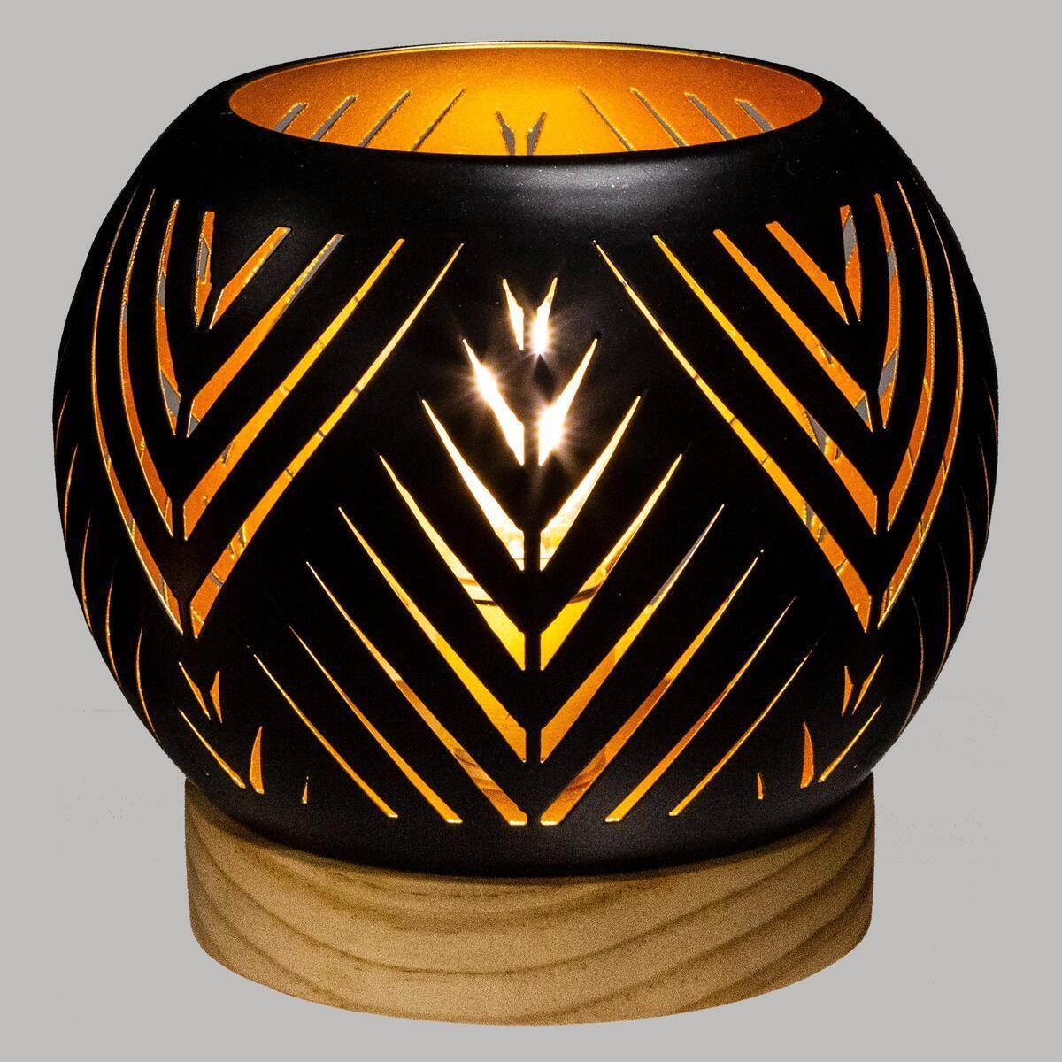 Atmosphera - Photophore "Raja" boule LED métal D15cm - Atmosphera Créateur d'intérieur - Image 2