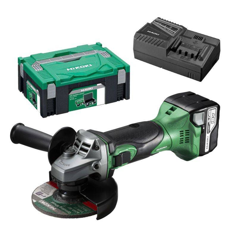 Meuleuse HIKOKI G18DSL2WUZ - Ø125mm 18V Li-Ion - 1 batterie 5,0Ah + chargeur en coffret Hit Case Hikoki - Imagen 1