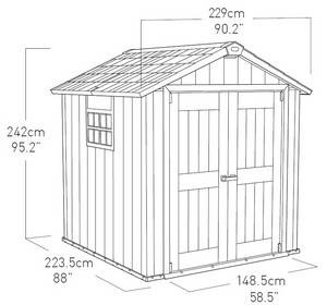 Keter - Abri Jardin Résine "brossium Oakland 757" - 5,1 M² - 230 X 223.8 X 241.9 Cm - Gris Brossé - Image 5